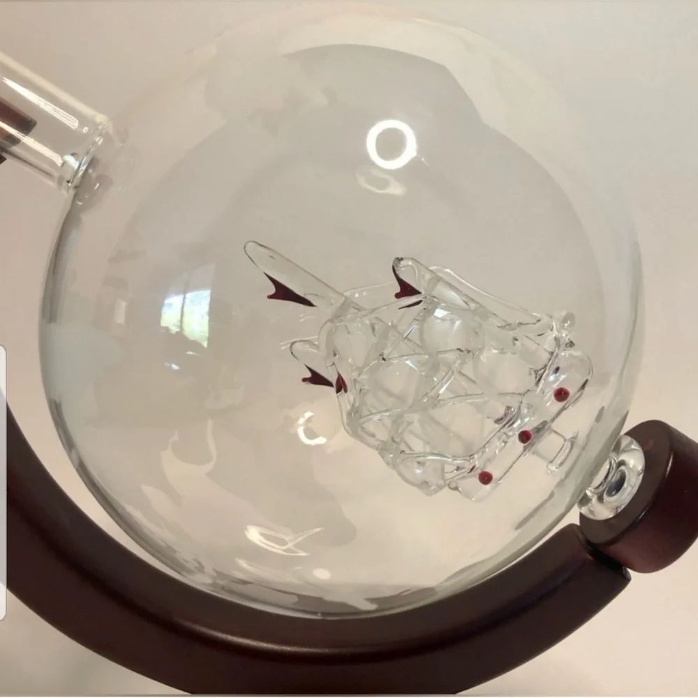 - 3pc Globe Wine Decanter Set